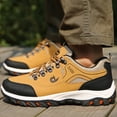 thumbnail image 4 of Men'S Fashion Outdoor Hiking Sneakers - Low Top Durable Trekking Shoes with TPR Sole, Comfortable Non-Slip for Male Activities, Lace-Up Closure, Microfiber Synthetic Upper, 4 of 9