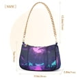 thumbnail image 3 of FORMRS Womens Shoulder Bag with Chain Strap Clutch Purse Cute Tote Handbag, Pink Neon Road, 3 of 7