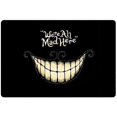 thumbnail image 1 of Evil Smile Door Mats Black Non Slip Area Rugs for Inside Wipe Shoe Scraper Doormats Cute Soft Rubber Backing Floor Carpet Bath Rugs, We're All Mad Here., 1 of 8