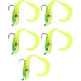 thumbnail image 1 of Señuelos artificiales (verde), 5 uds., señuelos falsos, señuelos blandos, señuelos para pesca al aire libre, 1 of 5