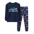 thumbnail image 3 of WIBACKER 2-7 Years Toddler and Little Boys' Long Sleeve Top and Pants Snug Fit 100% Cotton 2 Piece Pajama Set - Cars, 3 of 7