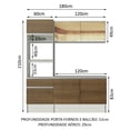 thumbnail image 3 of Cocina Integral Completa Modular Madesa Diamante 180cm BM, 3 of 5