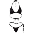 thumbnail image 2 of LAICAIW Bikini Micro String pour Femmes 2 Pcs Maillot de Bain Transparent Extrême Mini Ensemble String Maillot de Bain Tenue de Bain, 2 of 6