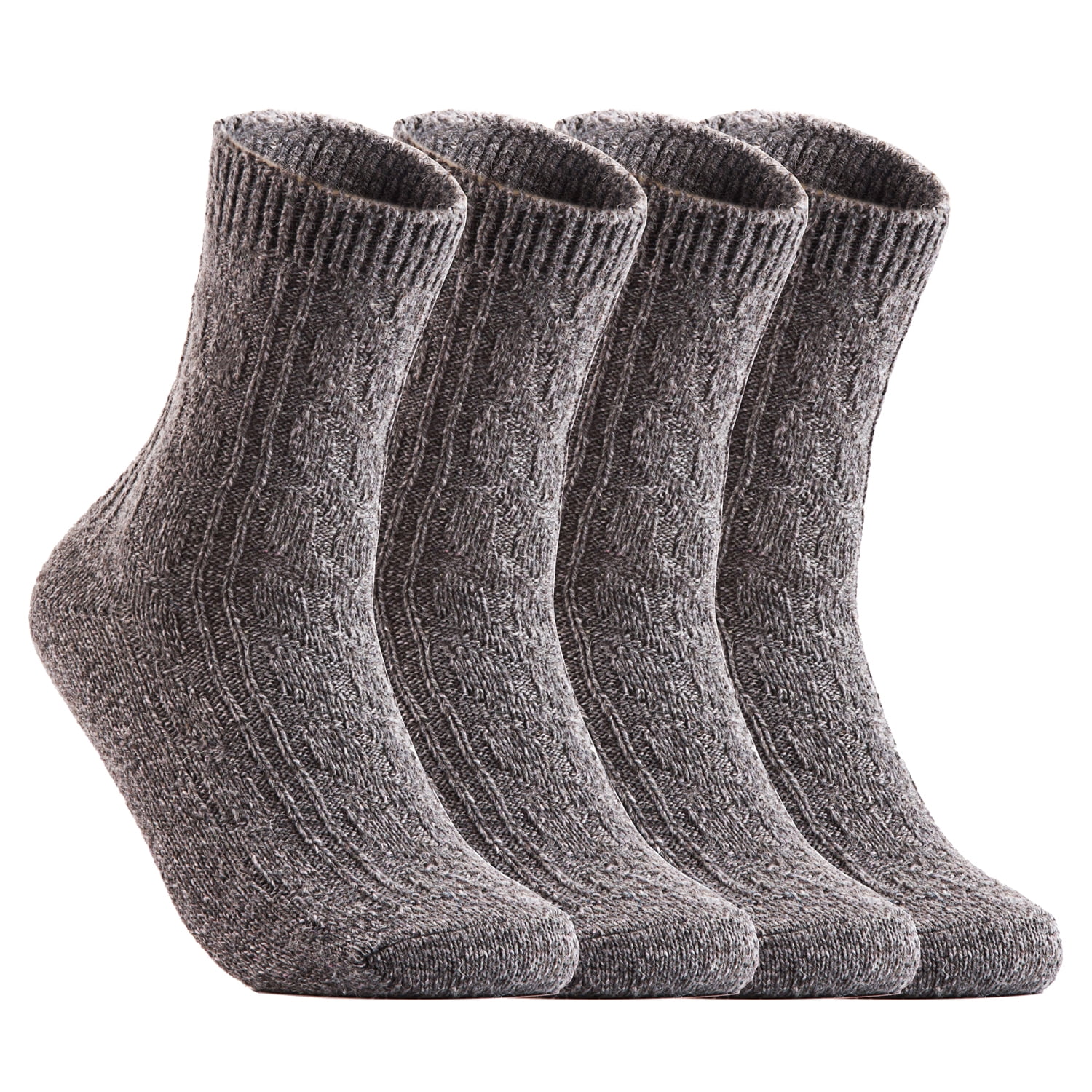 Henny Rue - Lovely Annie Women's 4 Pairs Pack Fashion Soft Wool Crew ...