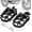 black, variant on MRY Motorcycle Foot Pegs, MX Style CNC for GROM 125 (2013-2025), Monkey 125 (2020-2025), Grom Clone, Dax 125 (2025), Red