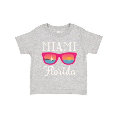 

Inktastic Miami Florida Vacation Beach Trip Gift Toddler Toddler Girl T-Shirt