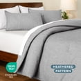 thumbnail image 4 of Bare Home Down Alternative Comforter Set - 2-Pieces - All Seasons - Twin/Twin-XL, Heather Pewter, 4 of 6