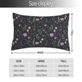 thumbnail image 2 of KLL Watercolor Wildflower 1 Pillow Covers Envelope Closure,Super Soft and Cozy Fuzzy Fleece Pillow Case Cover 20"x30", 2 of 5