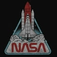 thumbnail image 2 of Tee Luv Women's NASA Space Shuttle Worm Logo Graphic Tee Shirt, 2 of 3
