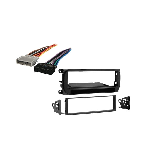 Fits Dodge Dakota 2001 Metra Single Dash Kit with Harmony Radio Harness