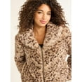 thumbnail image 2 of Sofia Jeans Women's and Women's Plus Faux Fur Chubby Jacket, Sizes XS-5X, 2 of 4