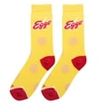 thumbnail image 4 of Cool Socks Novelty Crew Socks Women's Eggo Waffles, Graphic Print, Large, 4 of 5