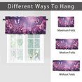thumbnail image 6 of Butterfly Thermal Insulated Window Curtain Valance Spring Floral Nature Landscape Scenic Privacy Decorative Rod Pocket Short Window Valance Curtains 54 by 18 in, 1 Panel, 6 of 6