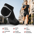 thumbnail image 6 of LITERRA 12 Pairs Mens Ankle Athletic Sock Low Cut Cushion Casual Sock Comfortable Breathable for Men, 6 of 8