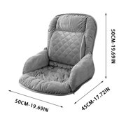 Heated Seat Cushion for Office Chair and Car, Warm Cushion with Lumbar Support, Plug in Heating Pad for Winter Warmth