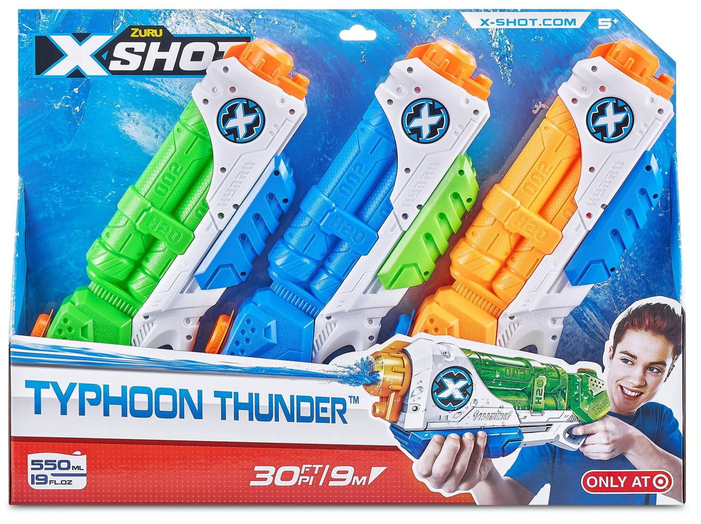 XShot Typhoon Thunder Water Blaster 3Pack