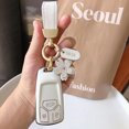 thumbnail image 5 of Hyknon Leather Keychain Key Fob Grain Leather Key Chain with Hole Car Key Chain for Women Men Wallet, 5 of 5