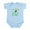 Sky Blue, variant on CafePress - Im A Wee Little Kiwi (New Zealand Map) Body Suit - Baby Light Bodysuit, Size Newborn - 24 Months