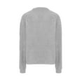 thumbnail image 4 of Kaemgyyd Sherpa Sweatshirt for Women Fuzzy Fleece Lined Long Sleeve Warm Pullover Solid Crew Neck Tops Winter Fashion Clothes, 4 of 7