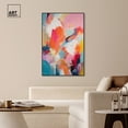 thumbnail image 3 of Sorbet Abstract II Retro Modern Abstract Canvas Wall Art by Art Remedy, Black Floater Frame, 36"x54", 3 of 7