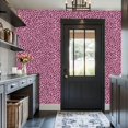thumbnail image 2 of Peel and Stick Wallpaper Pink Leopard Print Bold Spots Fabric Wall Mural 17.7in x 9.8ft Self Adhesive Removable Wall Paper Renter Friendly Wallpaper for Bedroom Cabinets Countertops, 2 of 2