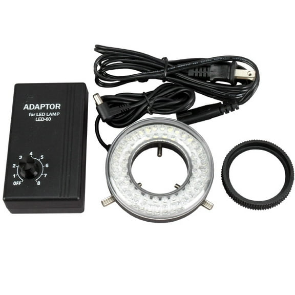 AmScope 64-LED Microscope Ring Light with Adapter New