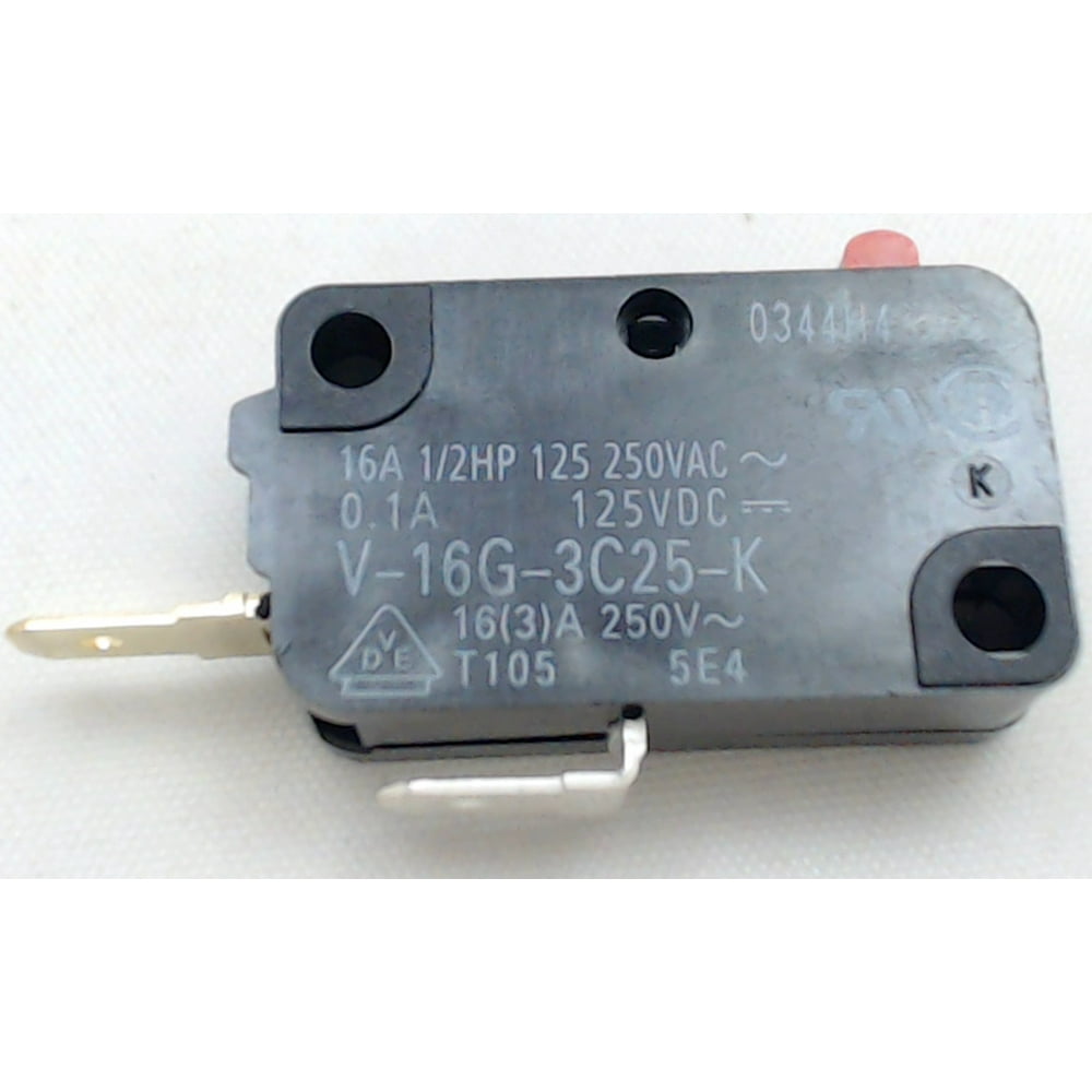 28QBP0497, Microwave Universal Door Switch, 2 Wire, 3/16" Male