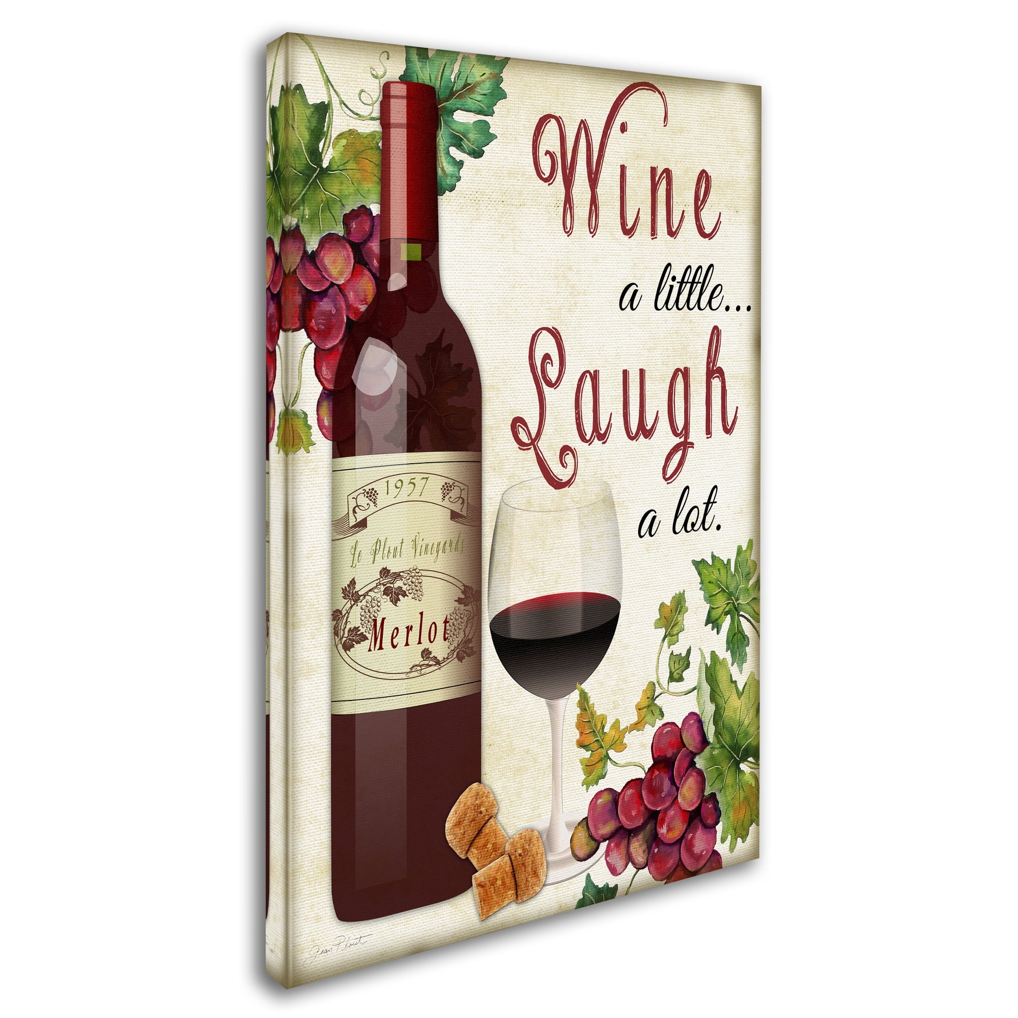 Trademark Fine Art 'Wine 5' Canvas Art by Jean Plout