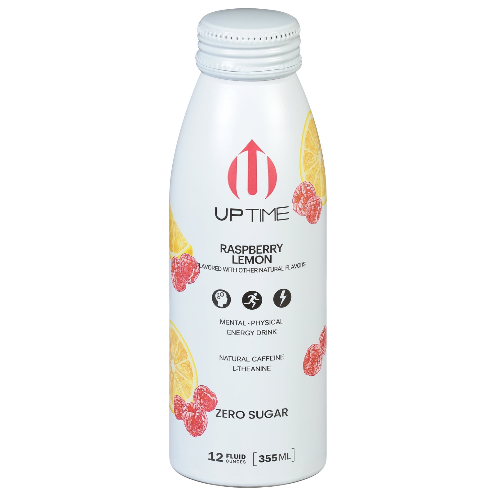 Uptime Energy Energy Drink Raspberry Lemnad Sugar Free Case of 12