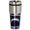 thumbnail image 1 of Los Angeles Chargeurs 16 oz. Acier Inoxydable Voyage Culbuteur Graphiques Métalliques, 1 of 1