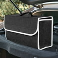 thumbnail image 4 of Yurqghjb Foldable Car Trunk Organizer, Premium Felt Cloth Cargo Storage Bin for SUV and Sedan,White, 1 Pack, 4 of 7