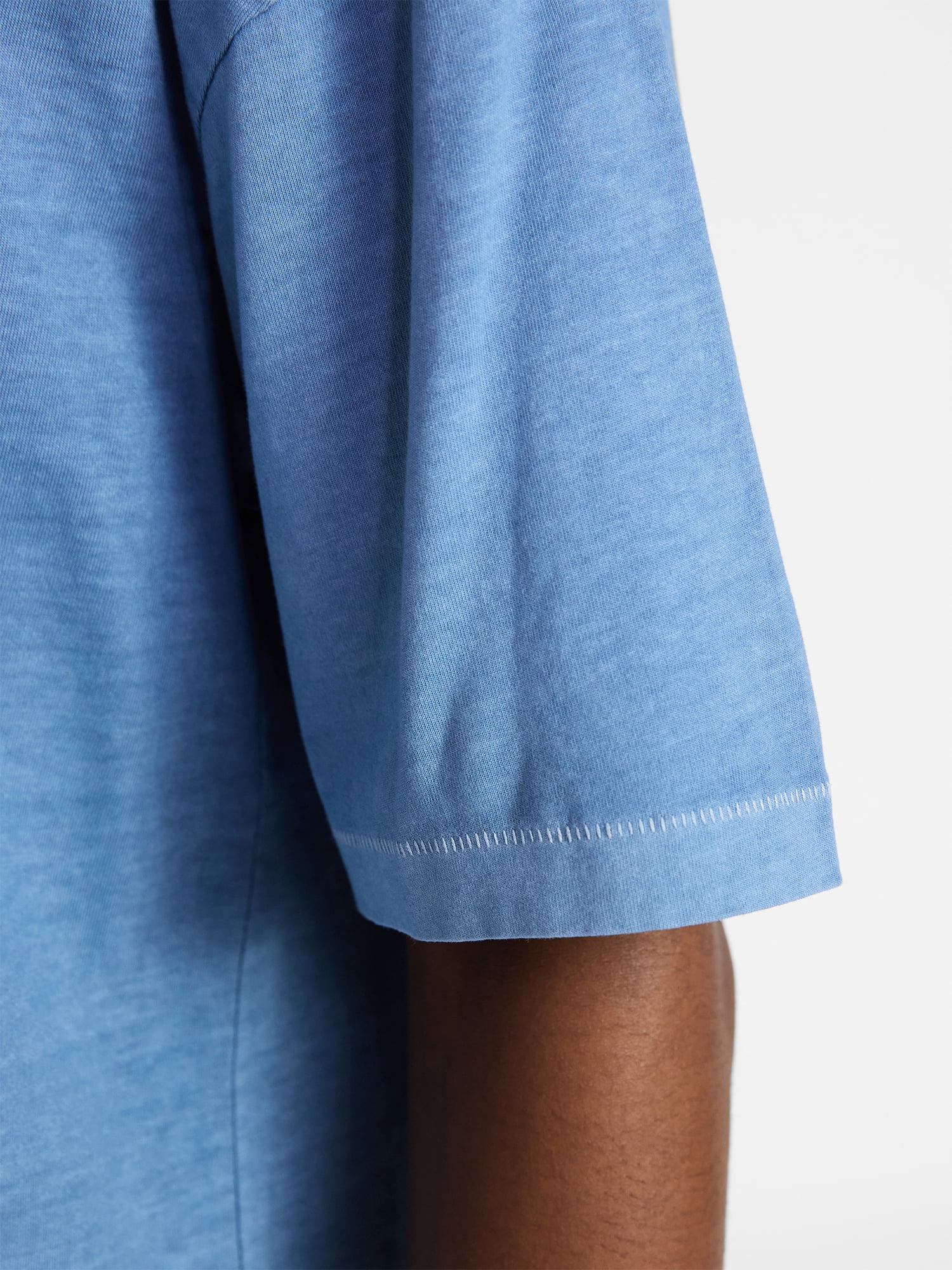 No Boundaries Men's Oversized Boxy Tee with Short Sleeves, XS-4XLT