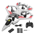 thumbnail image 4 of Avión RC Avión RC Avión Avión RC Giro 360 degree Regalo de Cumpleaños, Avión de Control Remoto, Blanco Gris 1 Batt, 4 of 9