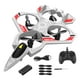 thumbnail image 4 of Avión Teledirigido con Control Remoto Modelo de Avión a Reacción Planeador de Afición Juguete Volador para Exteriores Diseño Ligero de Espuma Blanco Gris 1 Batt, 4 of 9