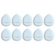 thumbnail image 1 of 10 piezas de mini soplo de polvo en forma de , detalle facial maquillaje cojín de aire suave esponja cosmética para base cara suelta Azul Sunnimix Soplo de maquillaje triangular, 1 of 8