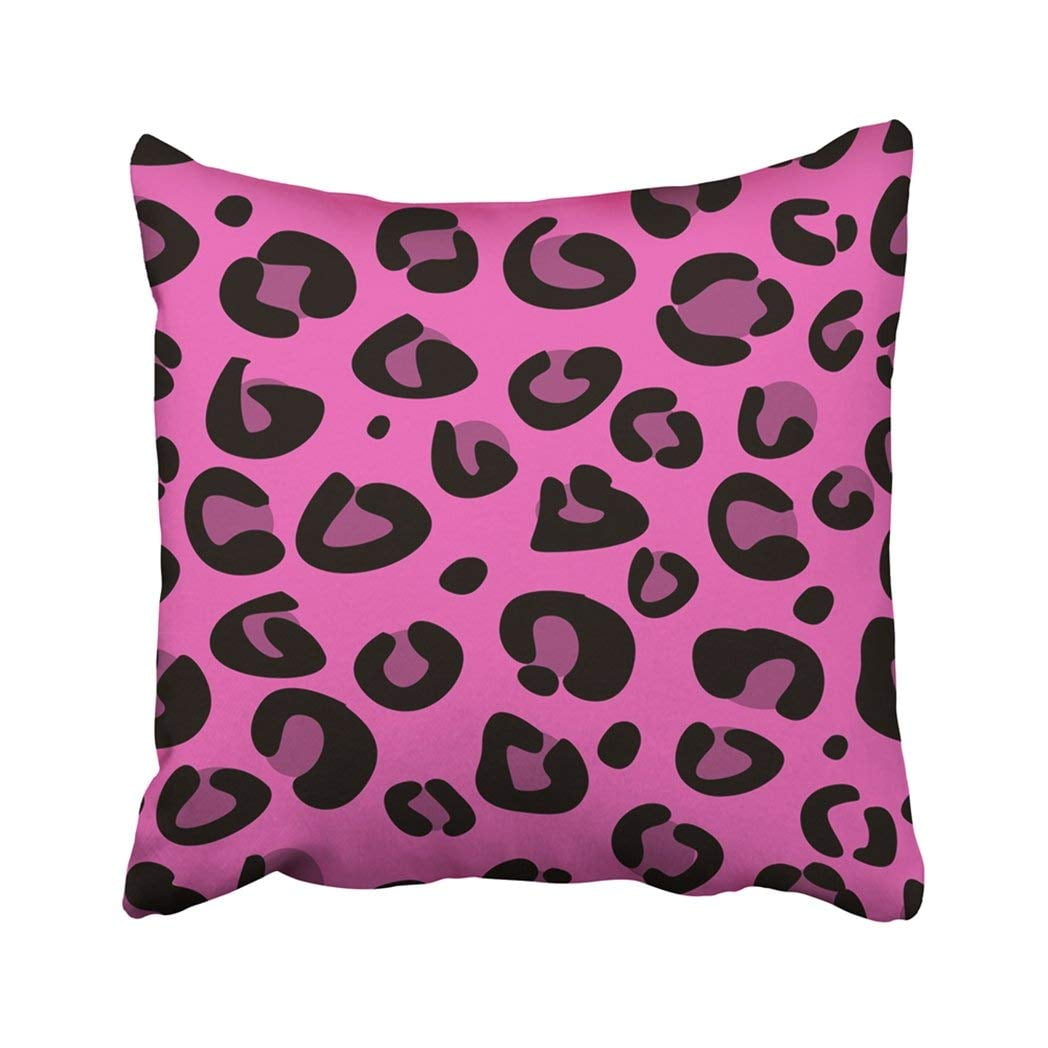 BPBOP Purple Animal Pink Leopard Pattern Black Skin Fun Bright Graphic