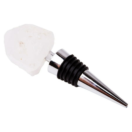 

Zees Creations GS2003 Stainless Steel Gemstoppers Rock Quartz Points