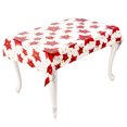 thumbnail image 1 of Nappe de Noël Poinsettia Créative Nappe de Noël Couverture de Table à Dîner, 1 of 8