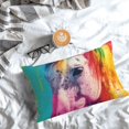 thumbnail image 5 of Fuzoiu Watercolor White Horse Print Pillow Case with Hidden Zipper,Pillow Covers,Soft and Comfortable Pillowcase-20"x30", 5 of 6