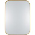 thumbnail image 1 of In Style Genesis Single Door Medicine Cabinet with Gold Metal Frame, Gold, 1 of 2