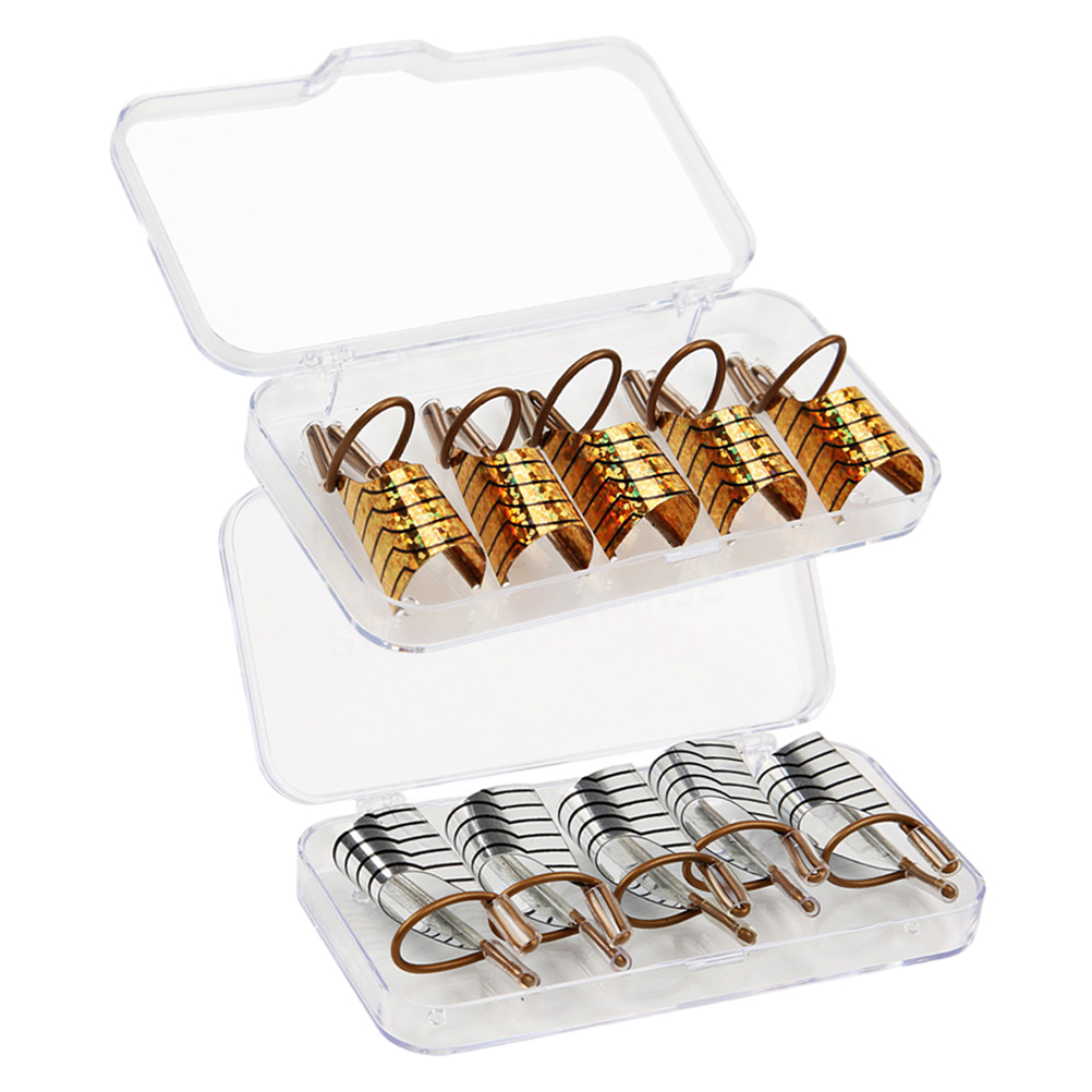 2 Box of 10PCS Metal Nail Mold Tips Aluminum Nail Extension Finger