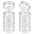 thumbnail image 1 of Paquete de 10 Anillos Tarta Acero Inoxidable 5 Cm, Anillo Mousse Pastel Perforado Resistente al , Herramientas Donut para Hornear Redondo, 1 of 5