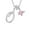 Silver, variant on DAMAI Gold 3-Layering Initial A-Z Letter Pendant Necklaces, 26 Letters and Hearts Pendant, Personalized Heart Dainty Birthday Necklace Gifts for Women