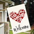 thumbnail image 4 of Buffalo Plaid Red Heart with Bow Valentines Welcome House Flag 28x40 Inch Double Sided Outside Love Outdoor Seasonal Decorative Garden Decorations, 4 of 6