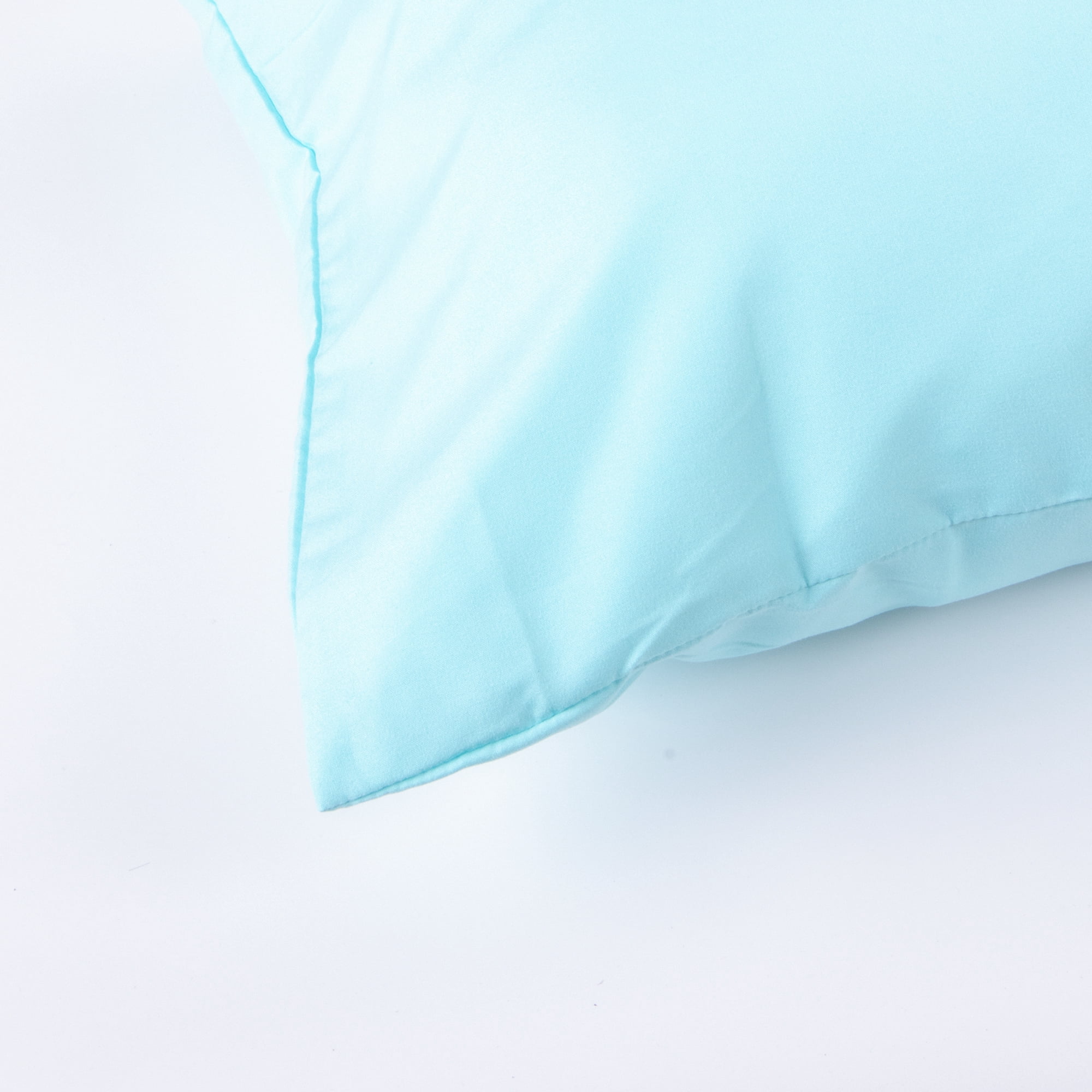 Flxxie Microfiber Toddler Sheet Set, Soft Crib Fitted Sheet Flat Sheet and Envelope Pillowcase, Baby Bedding Sheet & Pillowcase Sets, Aqua, 3 Piece