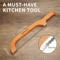 thumbnail image 4 of NULAS Bread Knife for Homemade Bread, 16" Sourdough Bread Slicer, Bow Saw Cutter with Double-sided Blades for Easy Cutting, Orange, 4 of 7