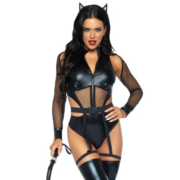 Kitty Costume - Leg Avenue Criminal Kitty Women's Fancy-Dress Costume for Adult, S -  Walmart.com