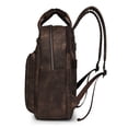 thumbnail image 2 of KKLDOGS PU Casual Backpack Men Women casual Leather Laptop Backpack，Daily Commuter Leather Backpack, 2 of 9