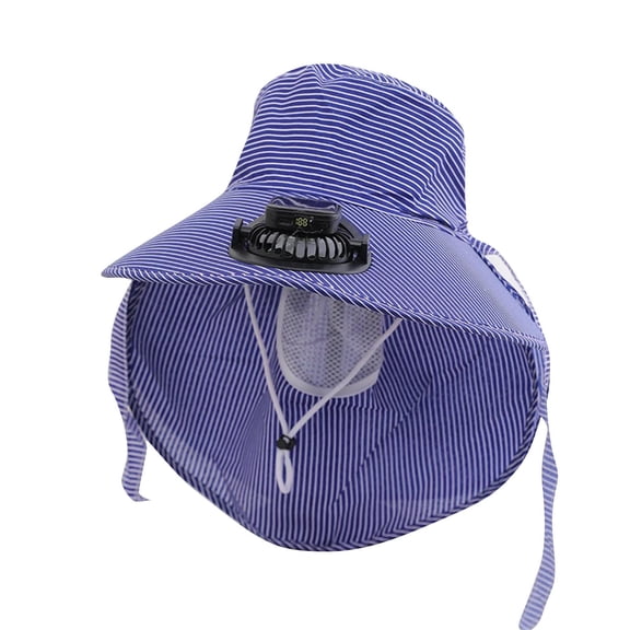 CHUMUD Women Sun Hats with Solar Fan Face and Neck Protection Outdoor Hat UV Protection Trendy for Sports