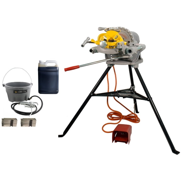 Restored RIDGID 300 Pipe Threader 15682 with Threading Oil (Refurbished)